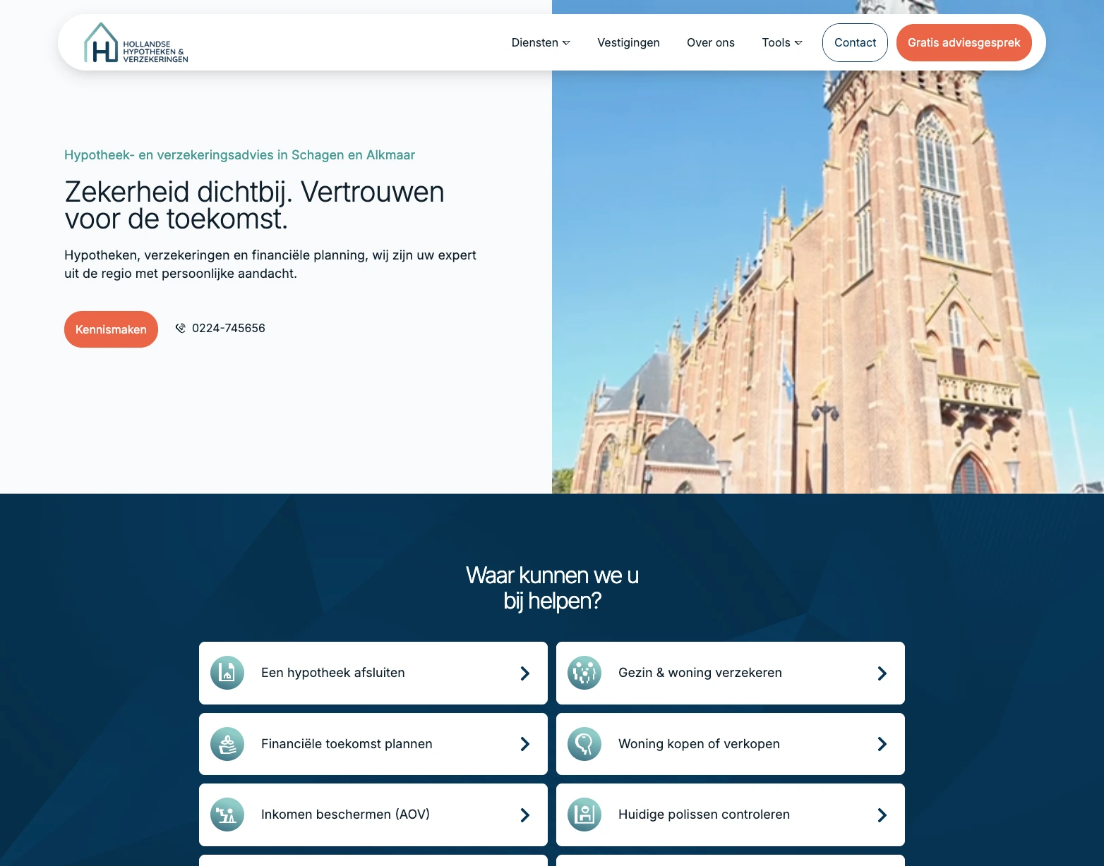 Website Hollandse Hypotheken & Verzekeringen
