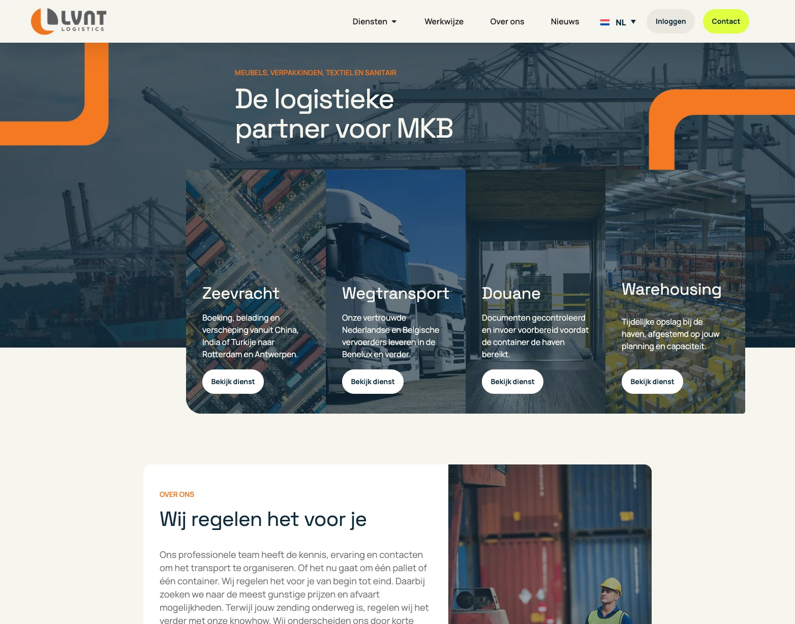 Website LVNT Logistics