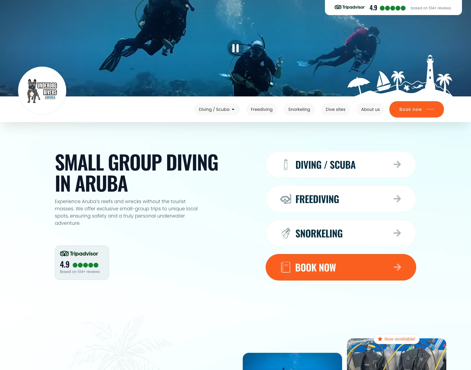 Website Underdog Divers